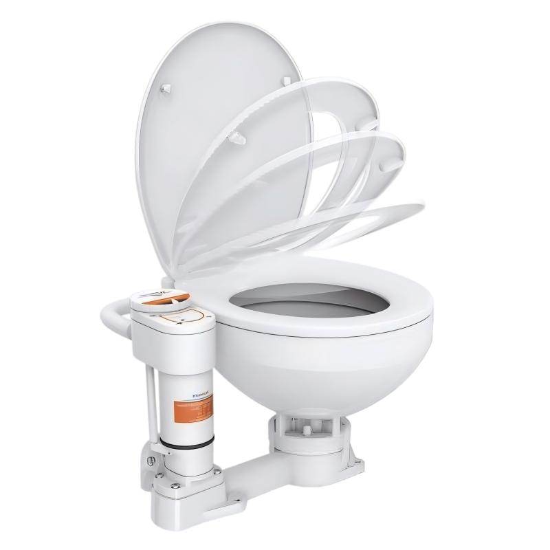 Electric Marine Toilet Conversion Kit with Macerator & Self-Priming Pump