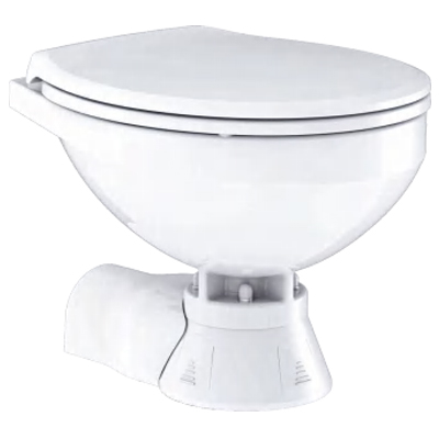 QuietFlush Pro Marine Electric Toilet – Seawater Flush, Macerator Pump Included