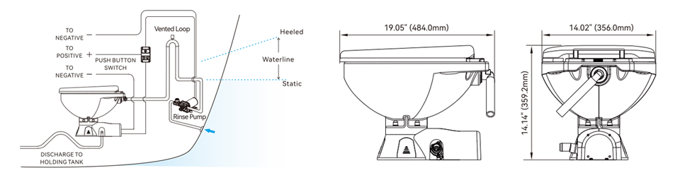 Marine Electric Toilet