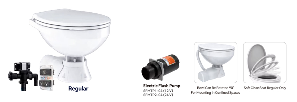 Electric Marine Toilet Conversion Kit with Macerator